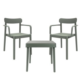 Conjunto de mesa com 2 cadeiras Alexandra House Living Preto 60 x 75 x 60 cm | Tienda24 Tienda24.eu