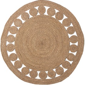 Tapete DKD Home Decor Jute Algodão Boho (160 x 160 x 0.5 cm) | Tienda24 Tienda24.eu