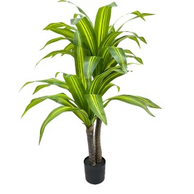 Planta Decorativa PVC Acero Cemento 122 cm 14 x 14 x 13 cm | Tienda24 Tienda24.eu