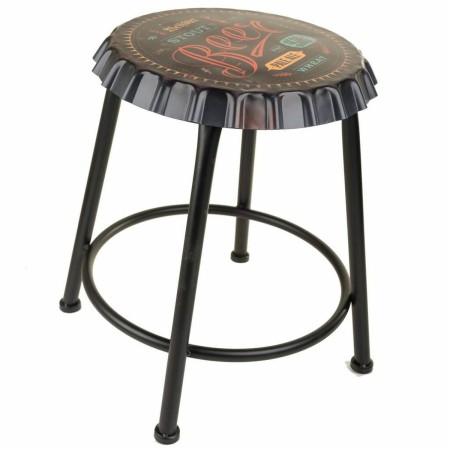 Stool Alexandra House Living Black Iron 35 x 46 x 35 cm | Tienda24 - Global Online Shop Tienda24.eu