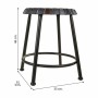 Stool Alexandra House Living Black Iron 35 x 46 x 35 cm | Tienda24 - Global Online Shop Tienda24.eu