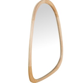 Hangende spiegel Natural Couro Bambu Retangular 34 x 41,5 x 1,5 cm (6 Unidades) | Tienda24 Tienda24.eu