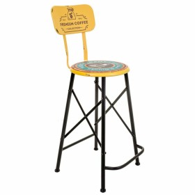 Stool Alexandra House Living Yellow Iron 40 x 100 x 46 cm by Alexandra House Living, Sofas and chairs - Ref: D1631645, Price:...