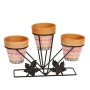 Flower Pot Stand Romimex Multicolour Metal Ceramic 30 x 20 x 12 cm | Tienda24 Tienda24.eu