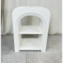 Mesa de apoio Romimex Branco Madeira MDF 40 x 55 x 30 cm | Tienda24 Tienda24.eu