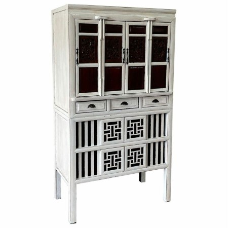 Cupboard Alexandra House Living White Wood Elm wood 48 x 173 x 97 cm by Alexandra House Living, Sideboards - Ref: D1631649, P...