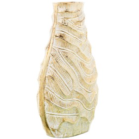 Vase Alexandra House Living Ecru Céramique 16 x 16 x 46 cm | Tienda24 Tienda24.eu