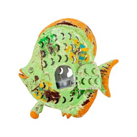 Figura Decorativa Romimex Dorado Resina Boca Monje 16 x 22 x 15 cm | Tienda24 Tienda24.eu