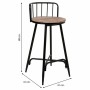 Stool Alexandra House Living Brown Iron Fir wood 41 x 88 x 41 cm | Tienda24 - Global Online Shop Tienda24.eu