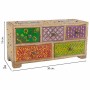 Caja-Joyero Alexandra House Living Multicolor Natural Madera de mango Madera MDF 10 x 15 x 30 cm 5 cajones de Alexandra House...