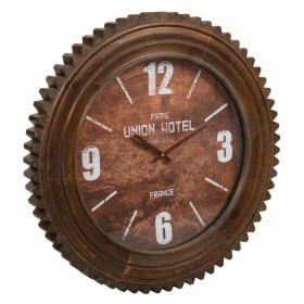 Reloj de Pared Negro Natural PVC Hierro Madera MDF 60 x 4,5 x 60 cm | Tienda24 Tienda24.eu