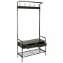 Hall de Entrada Alexandra House Living Castanho Metal 38 x 181 x 84 cm | Tienda24 Tienda24.eu