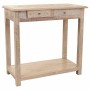 Konsolentisch mit Schubladen Alexandra House Living Weiß natürlich Mango-Holz Holz MDF 40 x 76 x 135 cm von Alexandra House L...