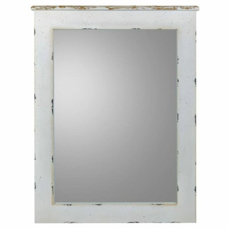 Miroir mural Alexandra House Living Blanc verre Bois d'épicéa 3 x 90 x 70 cm | Tienda24 Tienda24.eu