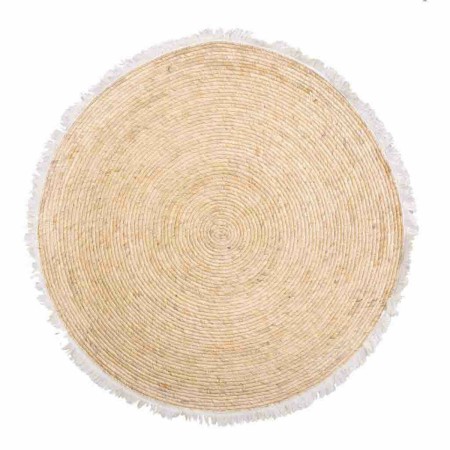 Alfombra Alexandra House Living Blanco Natural 120 x 120 cm Circular | Tienda24 Tienda24.eu