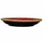 Centre de Table Alexandra House Living Noir Rouge Argenté Céramique 32 x 6 x 32 cm | Tienda24 Tienda24.eu