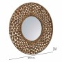 Wall mirror Alexandra House Living Brown Water hyacinth 3 x 61 x 61 cm by Alexandra House Living, Wall-Mounted Mirrors - Ref:...