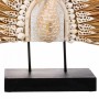 Decorative Figure Alexandra House Living Black Natural Wood Iron Marine algae Peacock 53 x 12 x 64 cm | Tienda24 Tienda24.eu