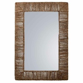 Miroir mural Alexandra House Living Marron Jute 3 x 61 x 91 cm de Alexandra House Living, Miroirs muraux - Réf : D1631726, Pr...