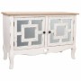 Meuble d'Entrée Alexandra House Living Blanc verre Bois d'épicéa Bois MDF 36 x 56 x 83 cm | Tienda24 Tienda24.eu