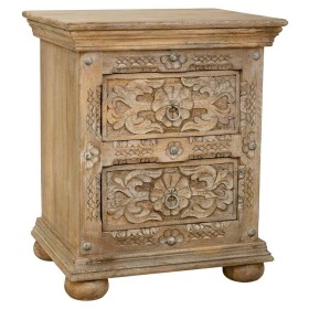 Nightstand DKD Home Decor 60 x 35 x 74 cm Crystal Blue Golden | Tienda24 - Global Online Shop Tienda24.eu