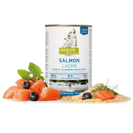 Wet food Isegrim Junior Salmon 400 g | Tienda24 - Global Online Shop Tienda24.eu