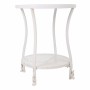 Centre Table Alexandra House Living White Glass Iron 50 x 60 x 50 cm | Tienda24 Tienda24.eu