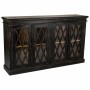 Credenza Alexandra House Living Nero Vetro Legno di mango 40 x 100 x 170 cm | Tienda24 - Global Online Shop Tienda24.eu