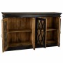 Sideboard Alexandra House Living Black Glass Mango wood 40 x 100 x 170 cm | Tienda24 - Global Online Shop Tienda24.eu