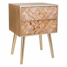 Mesita de Noche Natural Bambú 48 x 36 x 49 cm | Tienda24 Tienda24.eu