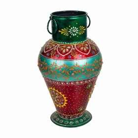 Vase Alexandra House Living Vert Doré Verre 13 x 13 x 26 cm | Tienda24 Tienda24.eu