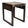 Mesa de apoio Alexandra House Living Cinzento Dourado 40 x 43 x 35 cm | Tienda24 Tienda24.eu