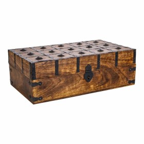 Chest Alexandra House Living Brown Metal Mango wood 20 x 12 x 38 cm Traditional style by Alexandra House Living, Trunks - Ref...