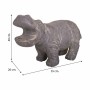 Decorative Figure Alexandra House Living Grey Magnesium Hippopotamus 26 x 40 x 35 cm | Tienda24 Tienda24.eu