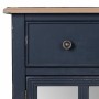 Hall Table with Drawers Alexandra House Living Black Glass Fir wood MDF Wood 36 x 72 x 83 cm | Tienda24 Tienda24.eu