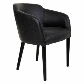 Sillón Redondo Negro Acero 51 x 83,5 x 54 cm (2 Unidades) | Tienda24 Tienda24.eu