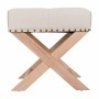 Hocker Alexandra House Living Grau Creme 46 x 46 x 49 cm | Tienda24 Tienda24.eu