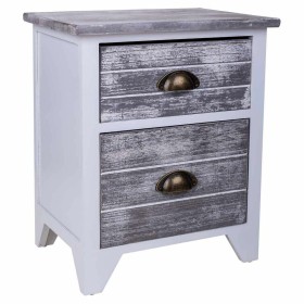 Nightstand Alexandra House Living White 26 x 72 x 33 cm | Tienda24 Tienda24.eu