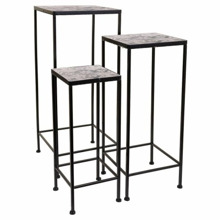 Flower Pot Stand Alexandra House Living Black Iron 30 x 68 x 30 cm | Tienda24 Tienda24.eu