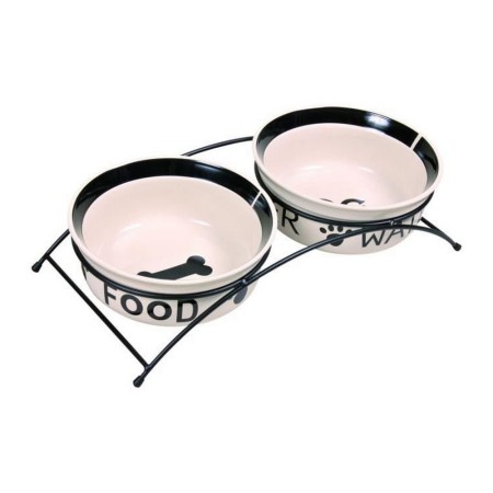 Pet feeding dish Trixie 24642 Bowl Black Ceramic 1,6 L | Tienda24 - Global Online Shop Tienda24.eu