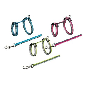 Harnais pour chat Red Dingo Style Turquoise Étoile Sangle | Tienda24 - Global Online Shop Tienda24.eu