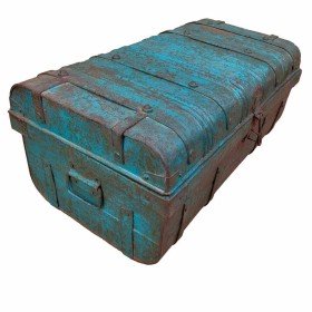 Dekorativer Koffer Alexandra House Living Blau Eisen Handwerks-Stil 36 x 19 x 66 cm von Alexandra House Living, Aufbewahrungs...