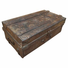 Valise décorative Alexandra House Living Marron Fer Style artisanal 38 x 26 x 68 cm de Alexandra House Living, Boîtes et coff...