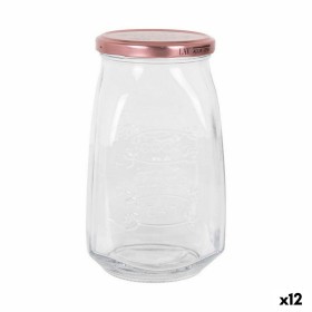 Tarro de Cristal Transparente Inde Tasty Con Tapa 1,05 L (12
