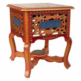 Mesa de Cabeceira ORIENTE Vermelho Ferro Madeira MDF 45 x 26 x 69 cm | Tienda24 Tienda24.eu