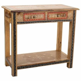 Table d'appoint DKD Home Decor Bleu Beige Bois 32,5 x 32,5 x 42 cm | Tienda24 Tienda24.eu