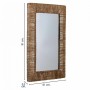 Miroir mural Alexandra House Living Marron Jute 3 x 61 x 91 cm | Tienda24 Tienda24.eu