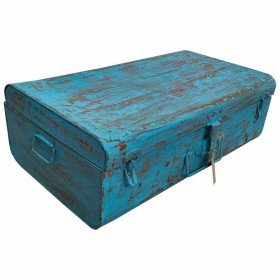 Dekorativer Koffer Alexandra House Living Blau Eisen Handwerks-Stil 39 x 22 x 67 cm von Alexandra House Living, Aufbewahrungs...