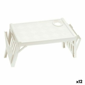 Folding Tray for Bed Tontarelli Life Beige 52 x 32 x 25 cm (12