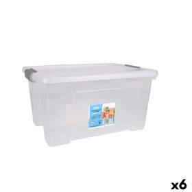 Caja de Almacenaje con Tapa Dem Kira Plástico Transparente 20 L